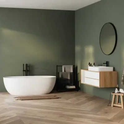 reforma completa de bano en vivienda del centro de matadepera